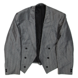 Mens Blazer Jacket Grey Striped XL