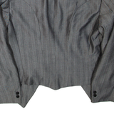 Mens Blazer Jacket Grey Striped XL