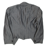Mens Blazer Jacket Grey Striped XL