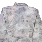 Womens Jacket Grey Crazy Pattern L