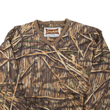 GAMEHIDE Tree Print Mens Pullover Jacket Brown M