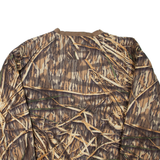 GAMEHIDE Tree Print Mens Pullover Jacket Brown M