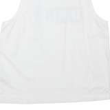 DKNY Sport Cropped Womens Vest White Sleeveless High Neck S