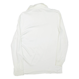 FK Mens T-Shirt White Long Sleeve Collared L