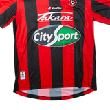 LOTTO Mens OGC Nice International Club Football Shirt T-Shirt Red Collared XL