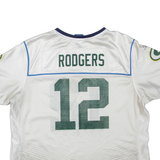 REEBOK X NFL Green Bay Packers Womens Jersey White USA V-Neck 2XL