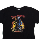 STEDMAN Feuerwehr Mens Band T-Shirt Black L