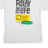 GILDAN Relay For Life Mens T-Shirt White M