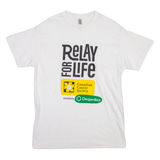 GILDAN Relay For Life Mens T-Shirt White M