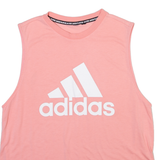 ADIDAS ORIGINALS Womens Vest Pink Sleeveless S