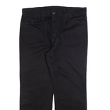 LEVI'S Sta-prest Womens Trousers Black Regular Straight W40 L29