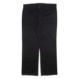 LEVI'S Sta-prest Womens Trousers Black Regular Straight W40 L29