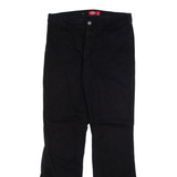 DICKIES Womens Trousers Black Slim Bootcut W29 L31