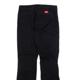DICKIES Womens Trousers Black Slim Bootcut W29 L31