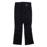 DICKIES Womens Trousers Black Slim Bootcut W29 L31