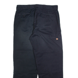 DICKIES Mens Trousers Black Loose Straight W36 L31