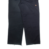DICKIES Mens Trousers Black Loose Straight W36 L31