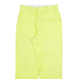 DICKIES Womens Trousers Yellow Regular Straight W26 L26
