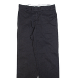 DICKIES Mens Trousers Black Regular Straight W30 L32