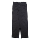 DICKIES Mens Trousers Black Regular Straight W30 L32