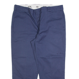 DICKIES 874 Workwear Mens Trousers Blue Regular Straight W42 L28