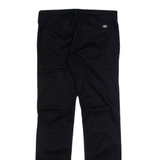 DICKIES Womens Trousers Black Slim Straight W30 L31