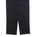 DICKIES Mens Trousers Black Regular Straight W32 L30