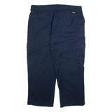 DICKIES Cargo Mens Trousers Blue Relaxed Straight W38 L25