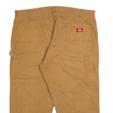 DICKIES Carpenter Mens Trousers Brown Relaxed Straight W40 L23