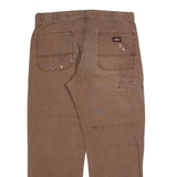 DICKIES Mens Trousers Brown Relaxed Straight W38 L30