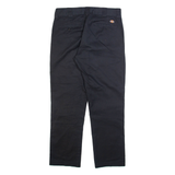 DICKIES Mens Trousers Black Regular Straight W33 L30
