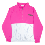 FILA Womens Pullover Jacket Pink Nylon S