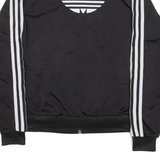 ADIDAS Womens Track Jacket Black UK 10