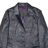 LEONARDO'S Womens Blazer Jacket Blue M
