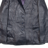 LEONARDO'S Womens Blazer Jacket Blue M