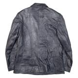 LEONARDO'S Womens Blazer Jacket Blue M
