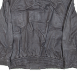 Mens Jacket Blue Leather L