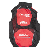 CRESPO Mens Track Gilet Red Colourblock XL