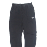 REEBOK Mens Joggers Black Tapered S W28 L28