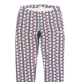 CHAMPION REVERSE WEAVE All Over Print Mens Joggers Blue Tapered S W32 L32