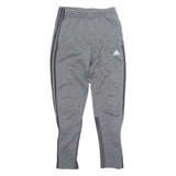 ADIDAS Mens Track Pants Grey Tapered S W26 L29