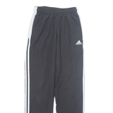 ADIDAS Mesh Lined Mens Track Pants Black Straight S W25 L31
