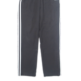 ADIDAS Mesh Lined Mens Track Pants Black Straight S W25 L31
