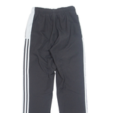 ADIDAS Mesh Lined Mens Track Pants Black Straight S W25 L31