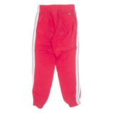 ELLESSE Mesh Lined Mens Track Pants Red Tapered XS W27 L28