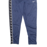 NIKE Mens Track Pants Blue Skinny M W32 L28