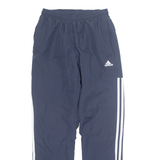ADIDAS Mens Track Pants Blue Tapered S W26 L29