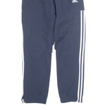 ADIDAS Mens Track Pants Blue Tapered S W26 L29