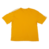 ADIDAS Womens T-Shirt Orange Crew Neck UK 6