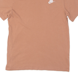 NIKE Mens T-Shirt Brown S